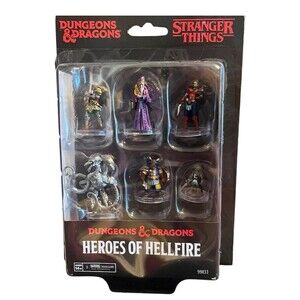 Stranger Things Dungeons and Dragons Heroes of Hellfire Miniature Set Sealed